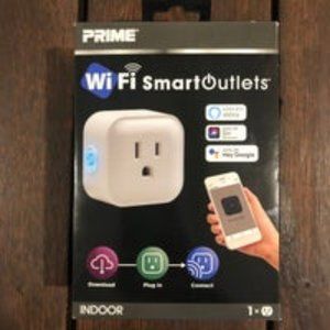 Prime Indoor Smart Outlet Wifi Remote Control Works with Google Home&Alexa NWT